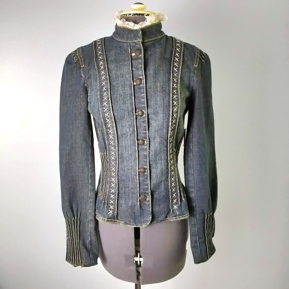 T Tahari Jackets & Blazers - T Tahari Dressy Denim Jean Jacket Small
